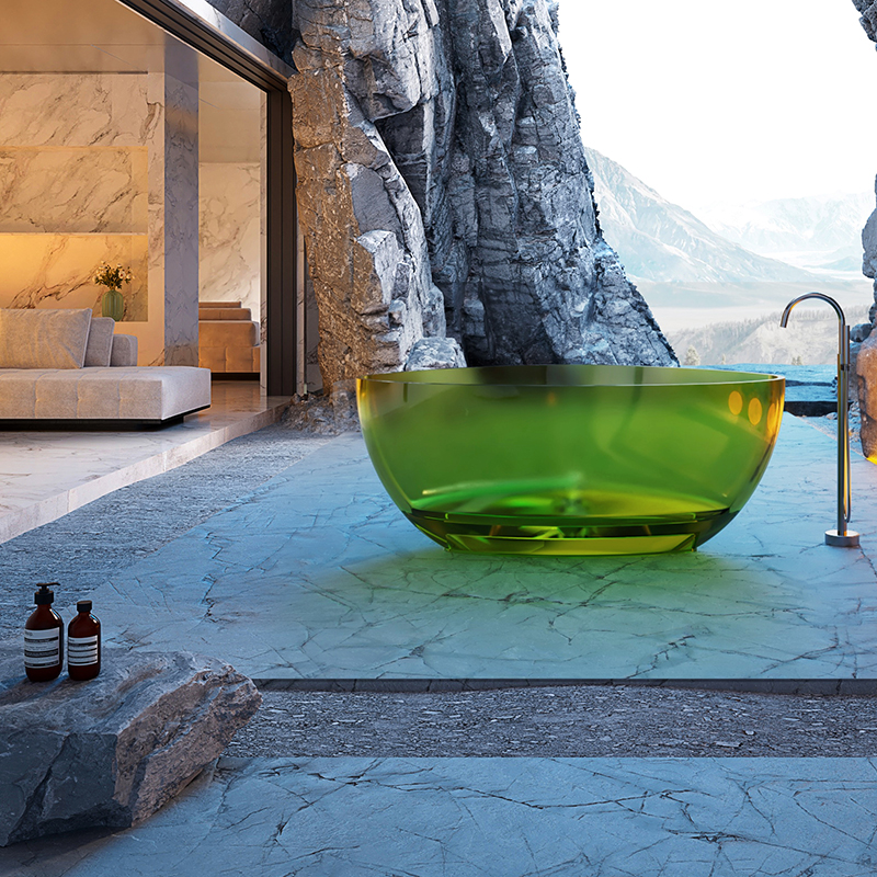 Beliebte Großhandelsdesigner-freistehende transparente Badewanne XR-7901T