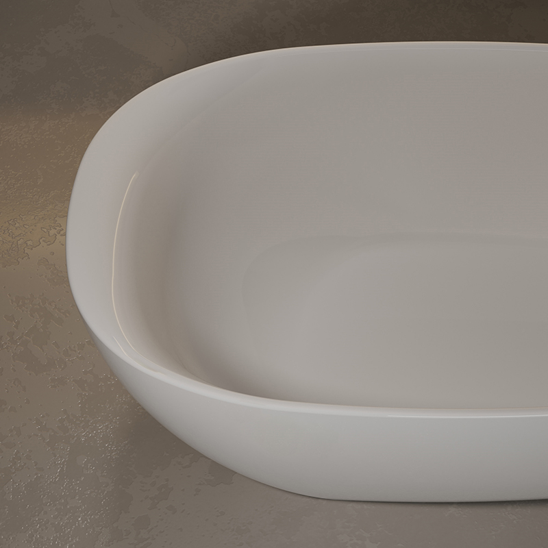 Beliebte Großhandelsdesigner-freistehende Acrylbadewanne XY-1005