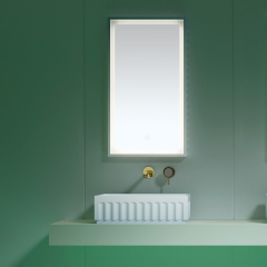 Quality Wholesale Unique Design Gradient Color Fluted Solid Surface Counter Top Basin TW-A815