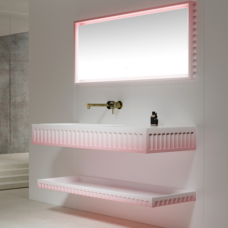 Quality Wholesale Unique Design Artificial Stone Wall Hung Wash Basin TW-GS815-3