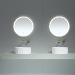 Popular Wholesale Designer Gradient Color Round Artificial Stone Counter Top Basin TW-A819