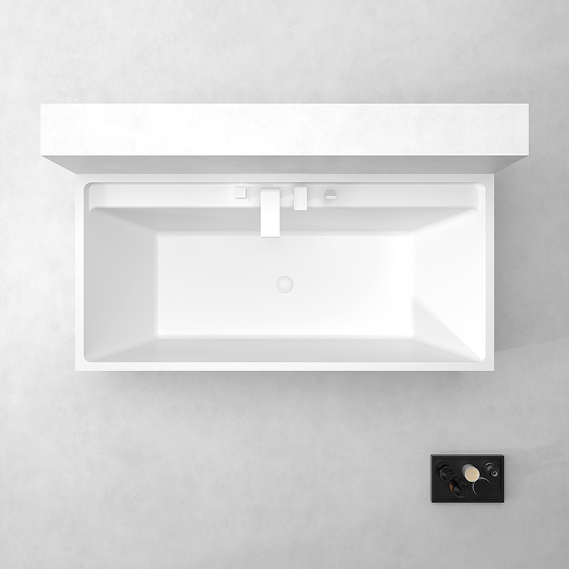 Großhandel hochwertige rechteckige freistehende Acrylbadewanne TW-6605