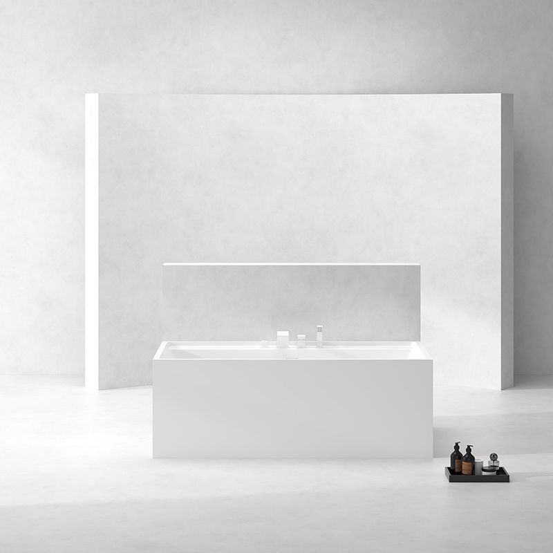Großhandel hochwertige rechteckige freistehende Acrylbadewanne TW-6605