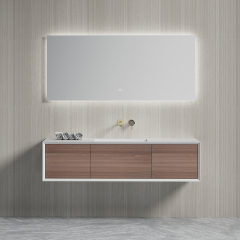 China Wholesale Factory Single Under Counter Sink Floating Bathroom Vanity Cabinet TW-2507