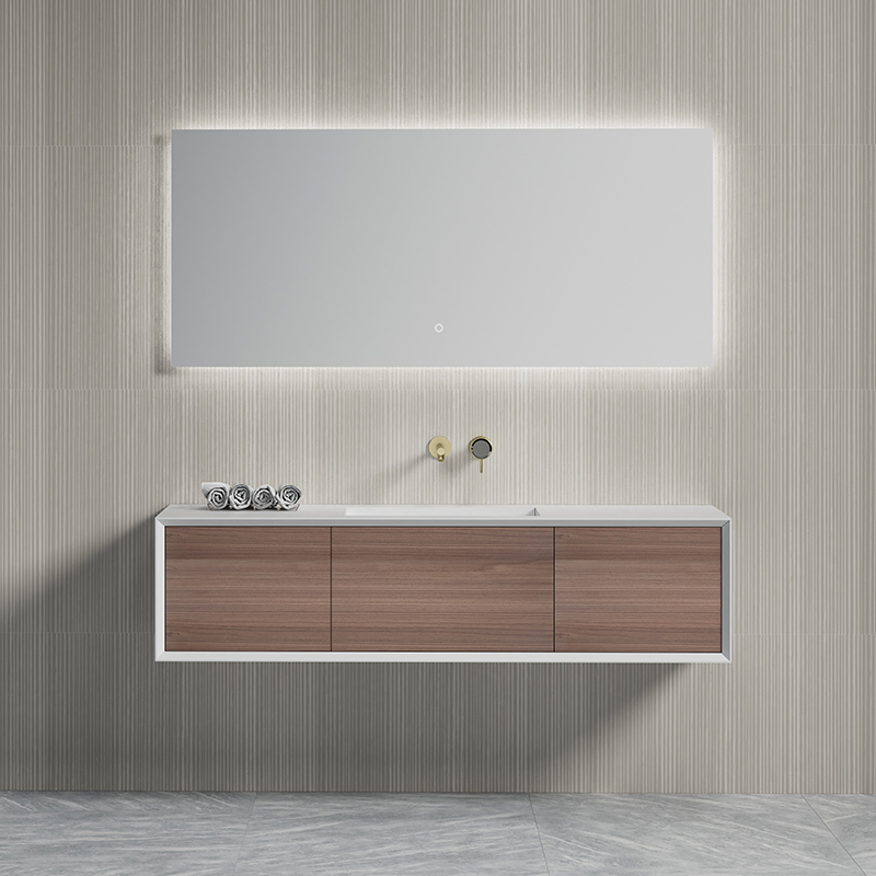 China Wholesale Factory Single Under Counter Sink Floating Bathroom Vanity Cabinet TW-2507