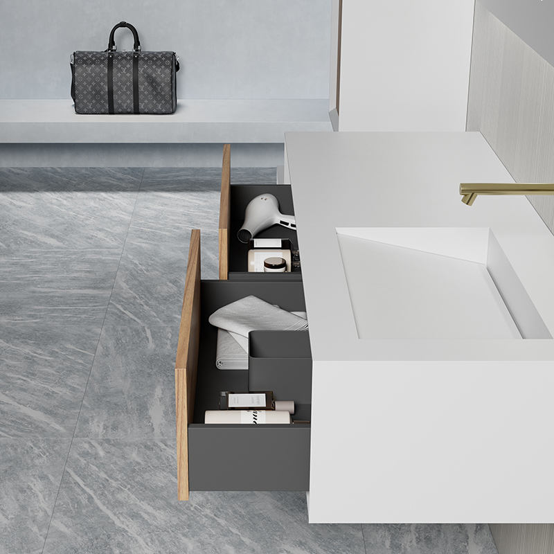 Hot Style Wholesale Single Sink Wall Mounted Bathroom Cabinet Large Storage TW-2519