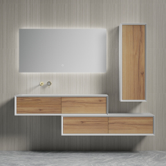 Hot Style Wholesale Single Sink Wall Mounted Bathroom Cabinet Large Storage TW-2519