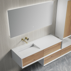 Hot Style Wholesale Single Sink Wall Mounted Bathroom Cabinet Large Storage TW-2519