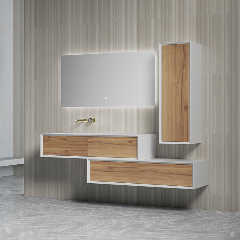 Hot Style Wholesale Single Sink Wall Mounted Bathroom Cabinet Large Storage TW-2519