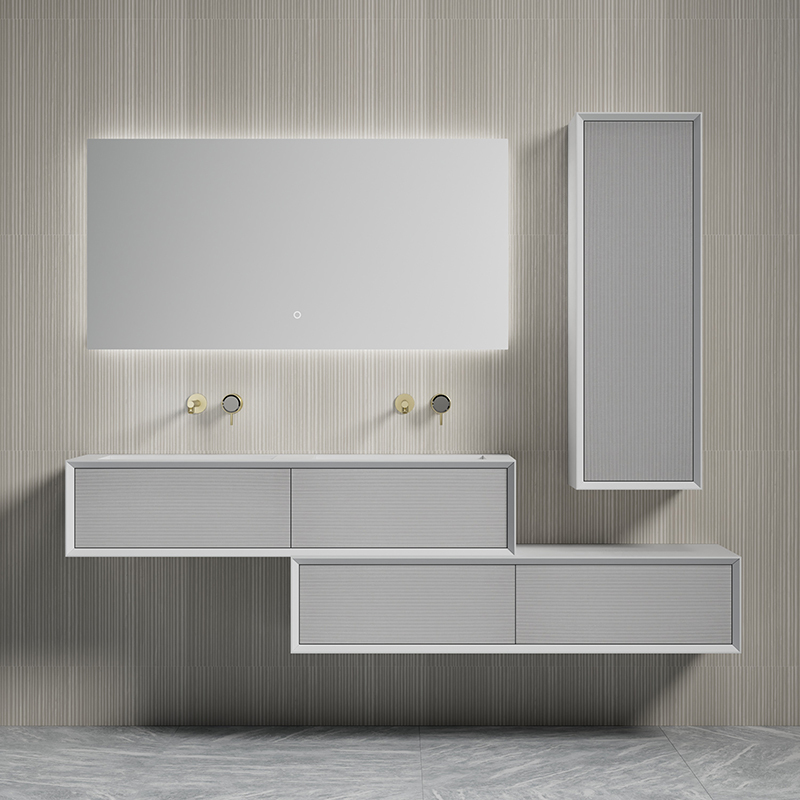 Wholesale Fashion Double Sinks Wall Mounted Bathroom Vanity Unit TW-2520