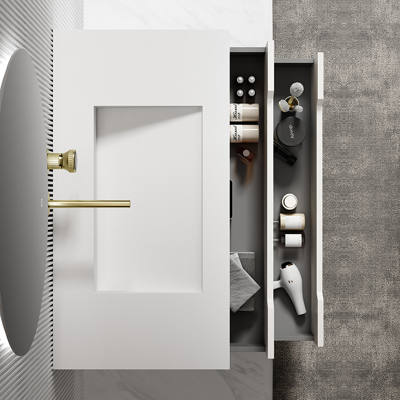 Beliebter Designer-Einzel-Unterbauwaschtisch im Großhandel, schwimmender Badezimmer-Waschtischschrank TW-2801