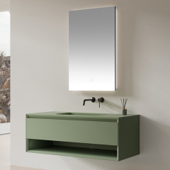 Popular Wholesale Designer Wall Hung Bathroom Vanity Set With Undercounter Sink XV-5980