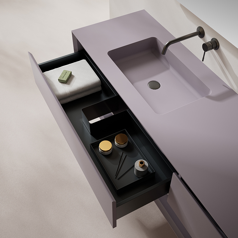 Factory Supply Quality Assurance Floating Bathroom Vanity With Mirror XV-5983