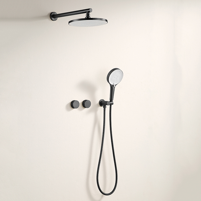 Hot Style Wholesale Wall Mounted Shower Faucet Set With Rain Shower and Hand Shower XS-21058J