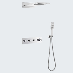 Wholesale High End Quality Wall Hung Shower Faucet Set With Rain Shower and Hand Shower XS-21041