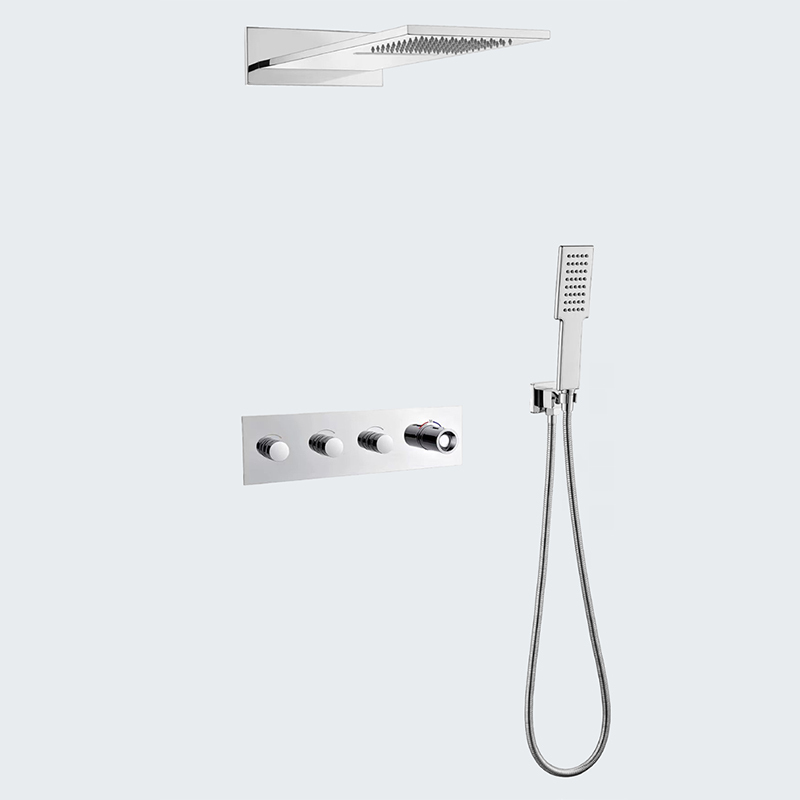 Wholesale High End Quality Wall Hung Shower Faucet Set With Rain Shower and Hand Shower XS-21041