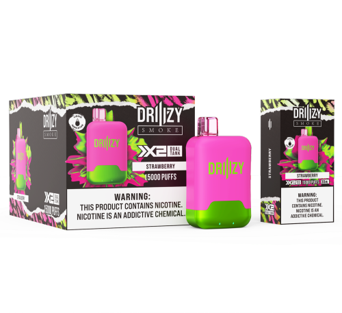 DRIIIZY X2 15000 Dual Tank Disposable-Strawberry