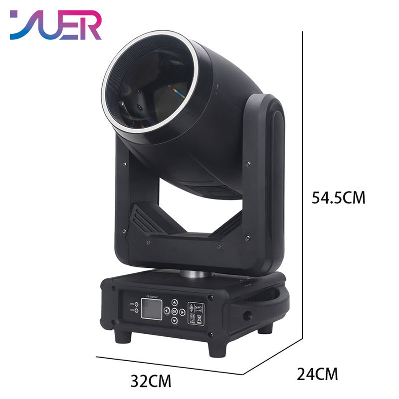 YUER™️ New 371W Beam Spot Moivng Head Light With Aperture Rainbow Prism Effect DMX512 DJ Disco Party Xmas Nightclub Stage Effects Lamp