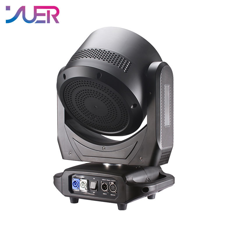 YUER LED 19x40W RGBW Bee Eye Beam Zoom Wash Effect With Light Strip Circle Rotate Professional Moving Head Stage Lighting Dj Disco