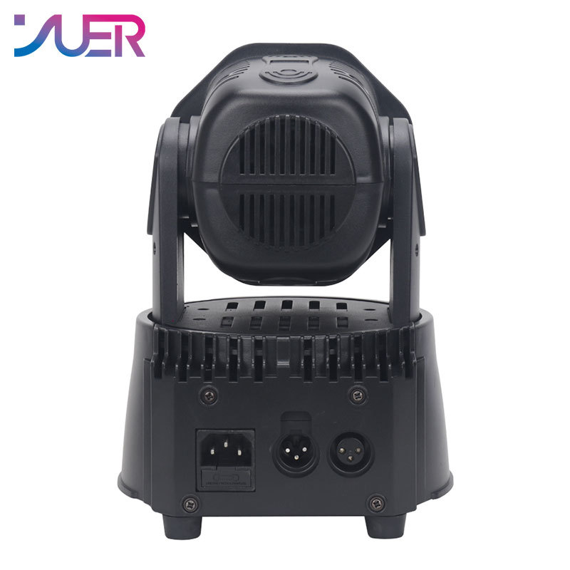 YUER LED 7X12W Wash Light RGBW 4in1 DJ Disco Stage Moving Head Lights