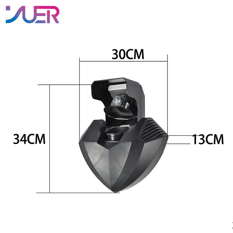 YUER LED 100W Gobo Wizard Beam Effect Reflection Lens Rotating Pattern DMX512 Music Control Stage Lighting For Dj Disco Dance Club