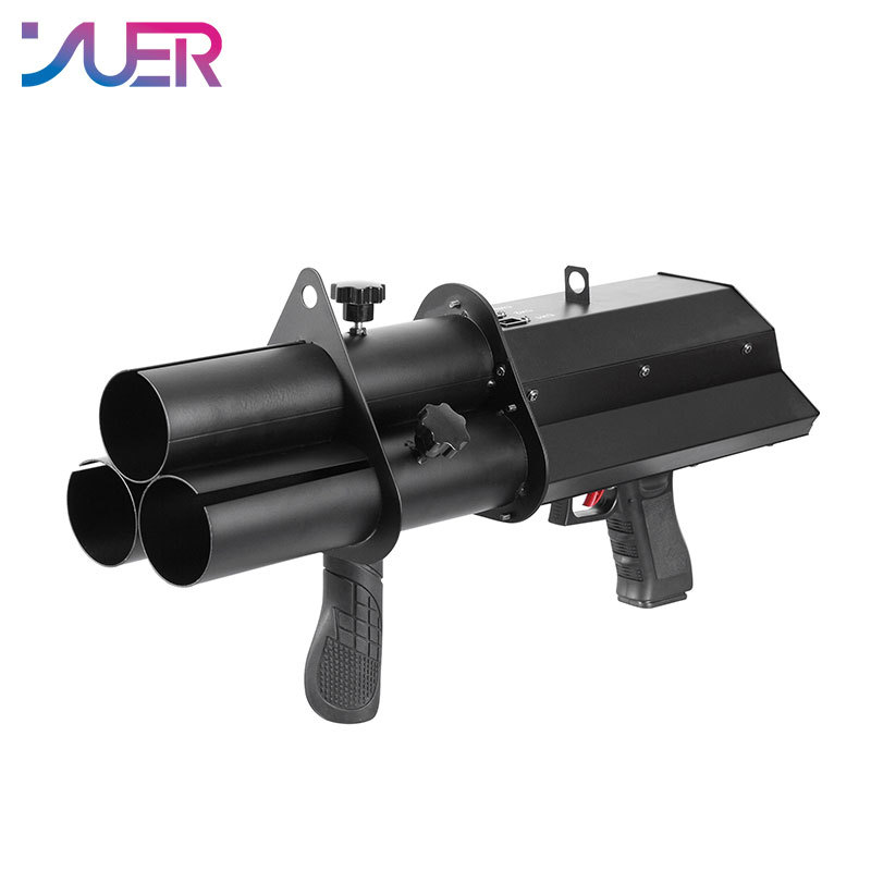 YUER 3 Head Electric confetti cannon gun DJ fireworks birthday wedding Ktv handheld machine stage atmosphere petal paper equipment
