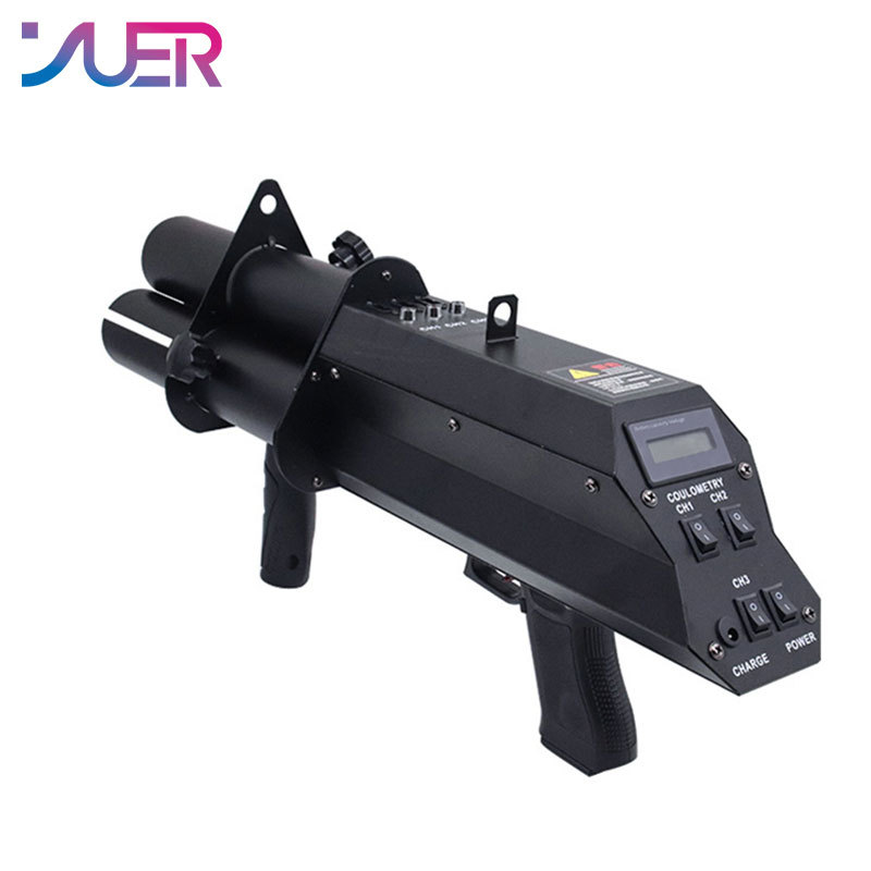 YUER 3 Head Electric confetti cannon gun DJ fireworks birthday wedding Ktv handheld machine stage atmosphere petal paper equipment