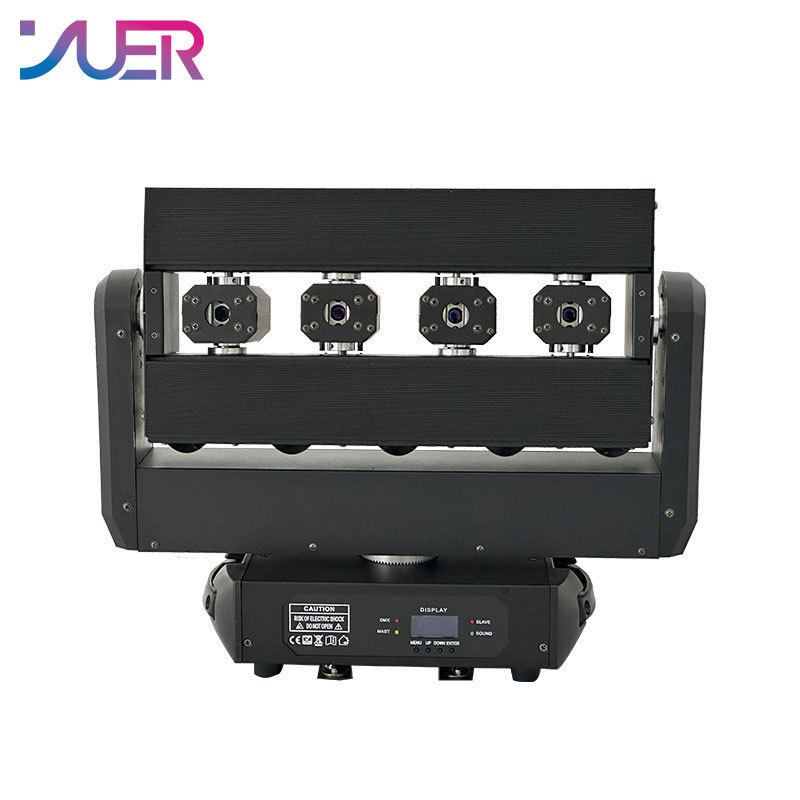 YUER New arrival RGB 3IN1 Laser Beam Moving Head Light XY Axis Infinite Rotation DMX512 DJ Disco Party Club Indoor Stage Effect Lamp
