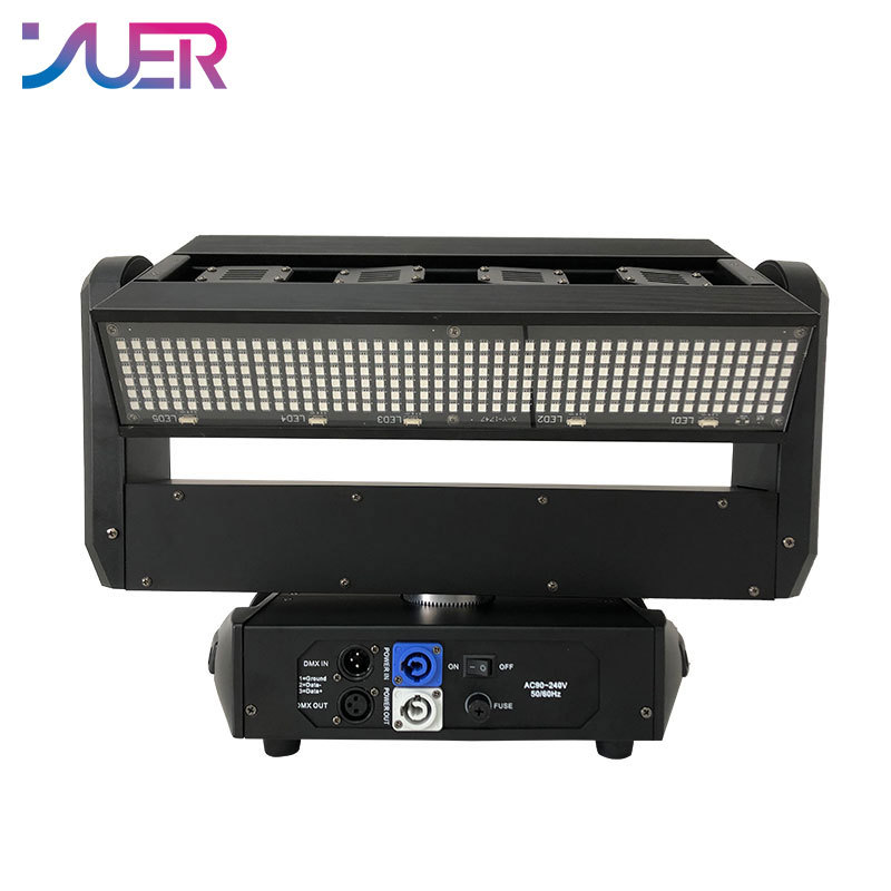 YUER New arrival RGB 3IN1 Laser Beam Moving Head Light XY Axis Infinite Rotation DMX512 DJ Disco Party Club Indoor Stage Effect Lamp