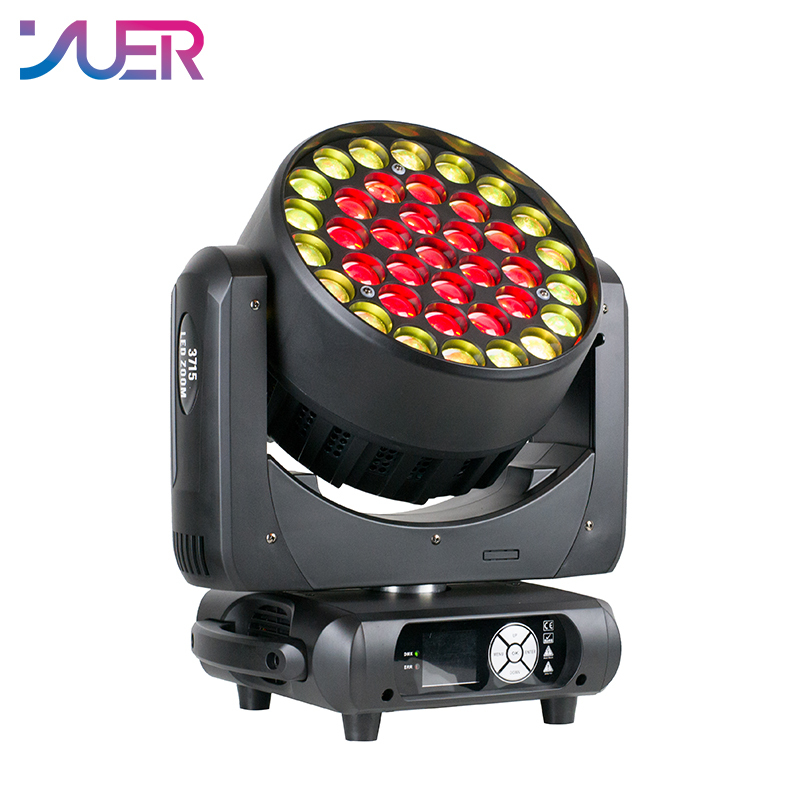 YUER 37X15W RGBW 4IN1 Moving Head Light DMX512 24/36/48CH strobe Effect For Stage Wedding DJ Show Disco Bar Dance FLoor Party