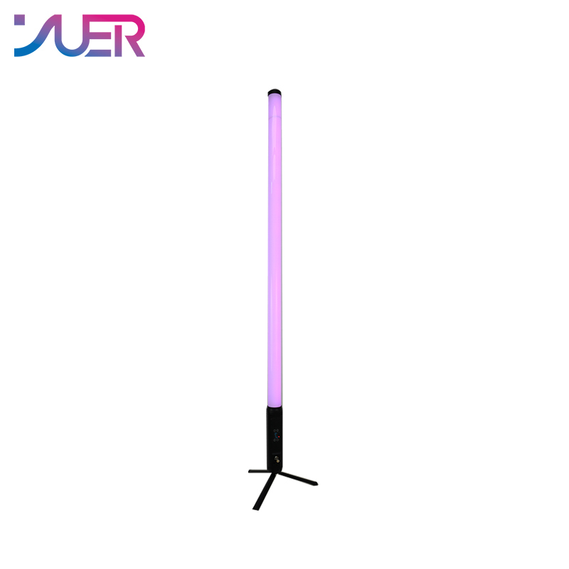 YUER Pixel Tube Lighting Waterproof Battery DMX Wireless Wifi 360 Pixel Tube RGBWA 5in1 LED With Charge Case