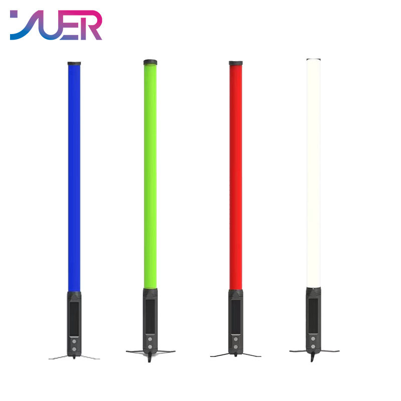 YUER Pixel Tube Lighting Waterproof Battery DMX Wireless Wifi 360 Pixel Tube RGBWA 5in1 LED With Charge Case