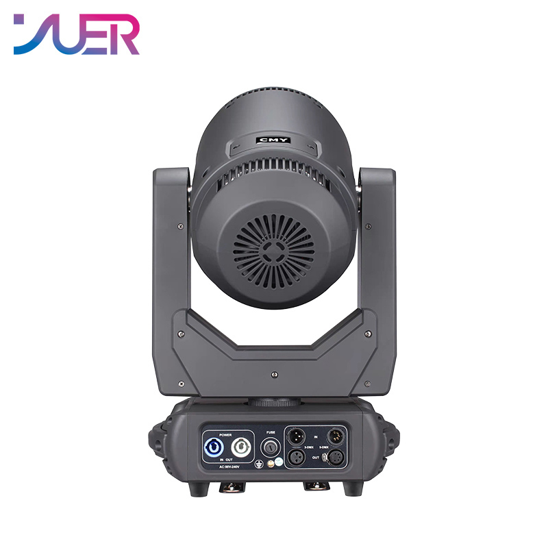 YUER 350W Spot Zoom Moving Head Light CMY RDM DMX512 20CH Atomization Strobe Effect Stage Light DJ Disco Wedding Music Party Bar Club