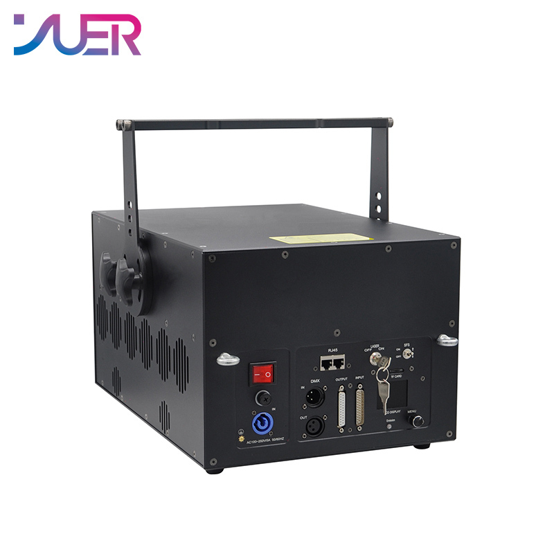 YUER New Professional 40K 30W RGB Animation Laser Light DMX ILDA Christmas DJ Disco Club Bar Party Ball Light Show Effect Projector