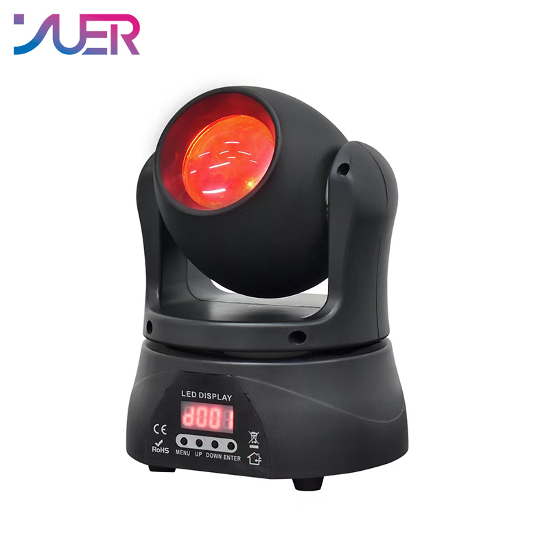 YUER MINI LED 60W RGBW Beam Moving Head Light  DMX512 Stage Light For Home Entertainment Professional Stage Music Party