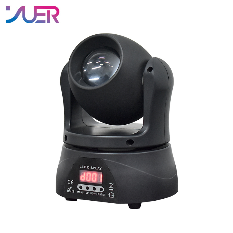 YUER MINI LED 60W RGBW Beam Moving Head Light  DMX512 Stage Light For Home Entertainment Professional Stage Music Party