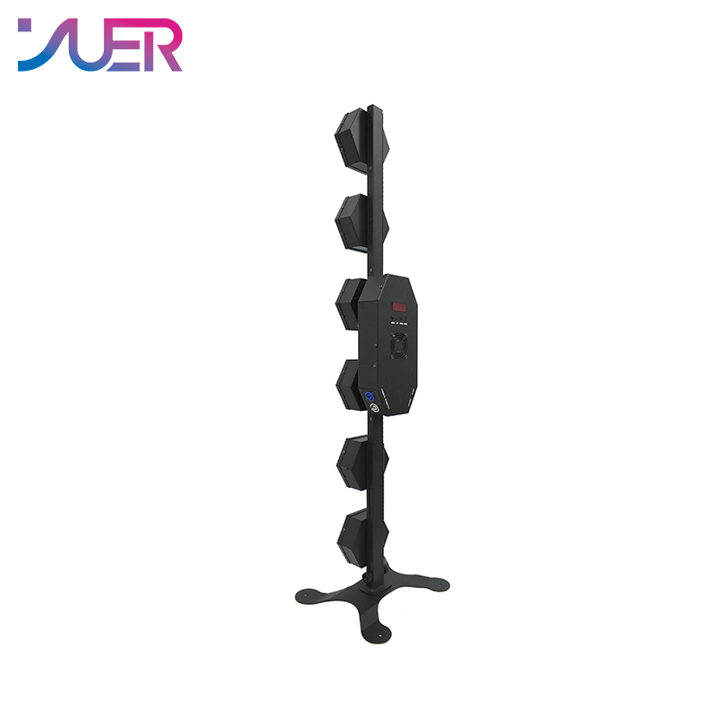 YUER Hot selling led Strip retro strobe light 6 high-brightness 60W lamp beads + 144 LED three-in-one lamp beads Nightclub DJ Disco Stage Wash Effect Light Professional Lighting Equipment