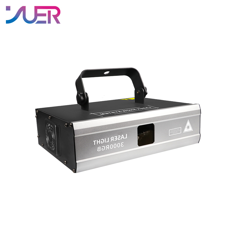 YUER NEW 3W DJ 3D Cartoon Pattern Laser Light Laser Projector DMX DJ Party Laser Light RGB Laser For Party Disco KTV Bar Stage Lights
