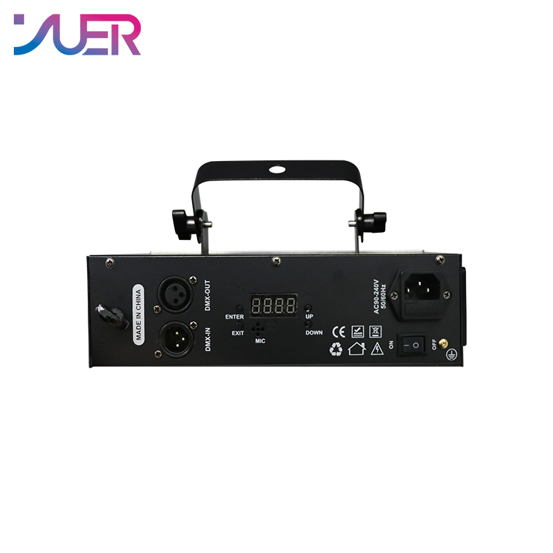 YUER 2W RGB Scanning Animation Laser Light Voice Control Disco Stage Light Party Show Laser Projector Effect Lamp for Home Party KTV