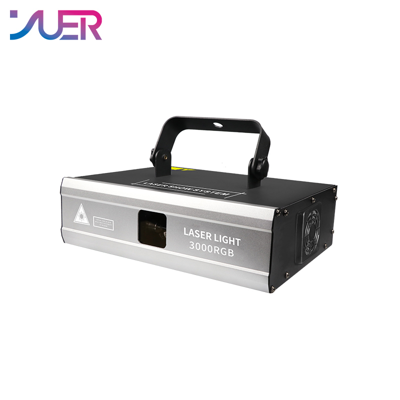 YUER NEW 3W DJ 3D Cartoon Pattern Laser Light Laser Projector DMX DJ Party Laser Light RGB Laser For Party Disco KTV Bar Stage Lights