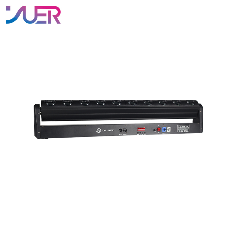YUER™️ 10x40W LED Scanning Point Control Moving Head Beam Light RGBW 4IN1 Wall Bar Stage Matrix Dyeing For Party KTV Disco DJ