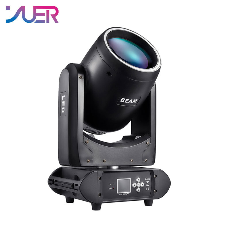 YUER LED Spot 200W Moving Head Light Rainbow Beam Zoom Rainbow Effect With Ring Effect DMX Controller DJ Party Disco Stage Lighting