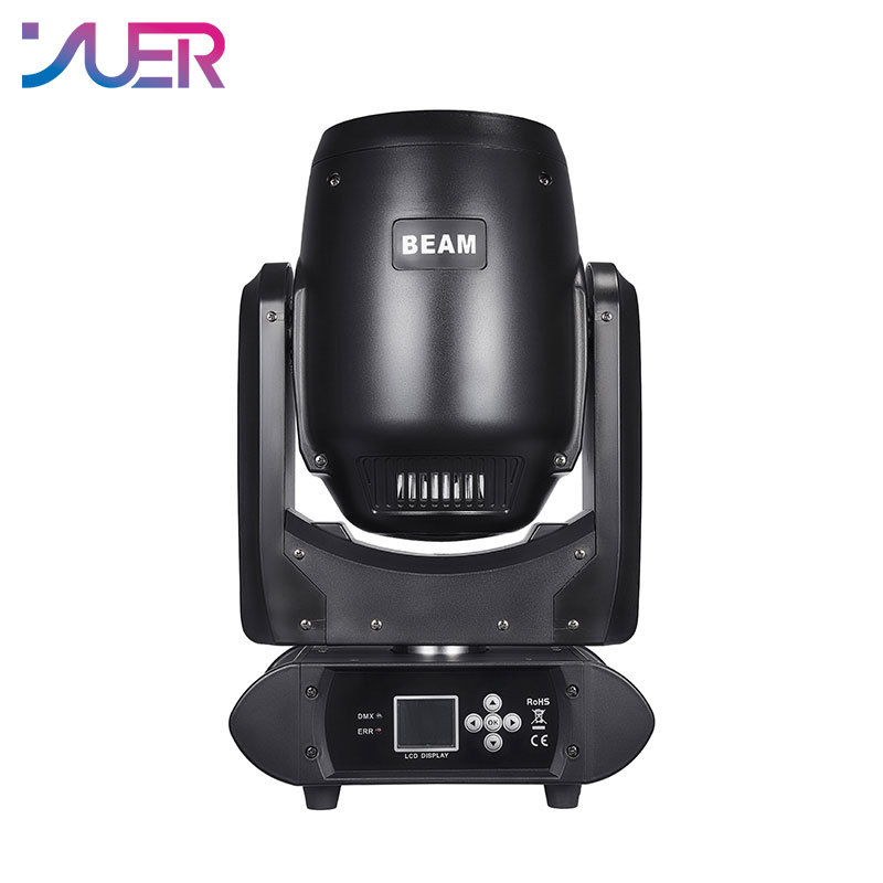 YUER LED Spot 200W Moving Head Light Rainbow Beam Zoom Rainbow Effect With Ring Effect DMX Controller DJ Party Disco Stage Lighting