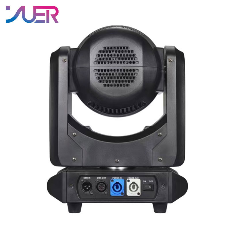 YUER LED Spot 200W Moving Head Light Rainbow Beam Zoom Rainbow Effect With Ring Effect DMX Controller DJ Party Disco Stage Lighting