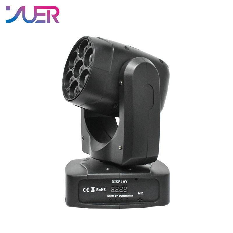 YUER LED 7x20W RGBW 4In1 Beam Moving Head Zoom Wash Light For DMX Disco DJ Nigh Club Party Wedding Stage Light