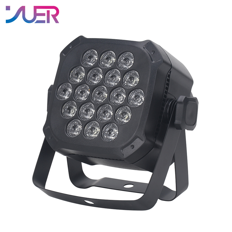 YUER New 19x3W Professional Disco Light DMX512 Voice Control RGBW LED Rotating Par Light Ktv Bar Party DJ Stage Light Effect Projector