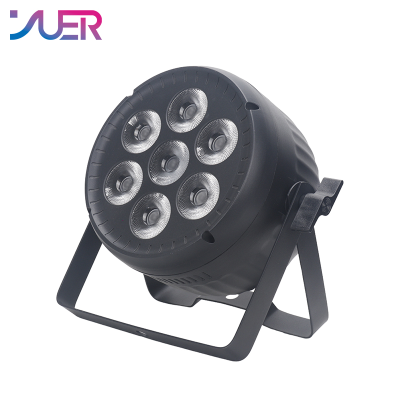YUER 7X30W RGBW Par light DJ Disco Laser Light Projector Strobe Stage Effect Wedding Xmas Holiday Party Lamp Gift Holiday Bar Club Lights