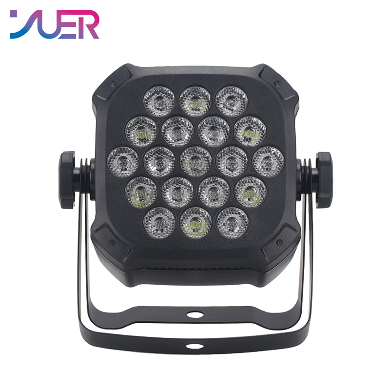 YUER New 19x3W Professional Disco Light DMX512 Voice Control RGBW LED Rotating Par Light Ktv Bar Party DJ Stage Light Effect Projector