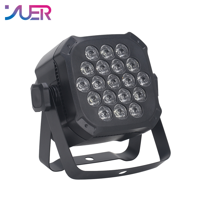 YUER New 19x3W Professional Disco Light DMX512 Voice Control RGBW LED Rotating Par Light Ktv Bar Party DJ Stage Light Effect Projector