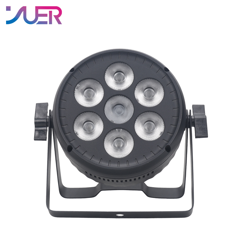 YUER 7X30W RGBW Par light DJ Disco Laser Light Projector Strobe Stage Effect Wedding Xmas Holiday Party Lamp Gift Holiday Bar Club Lights